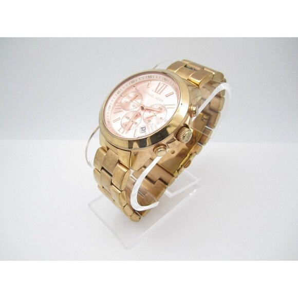 Women Michael Kors Chrono Quartz WR Analog 43mm Dial Causal Round Watch (G416) - Picture 7 of 11